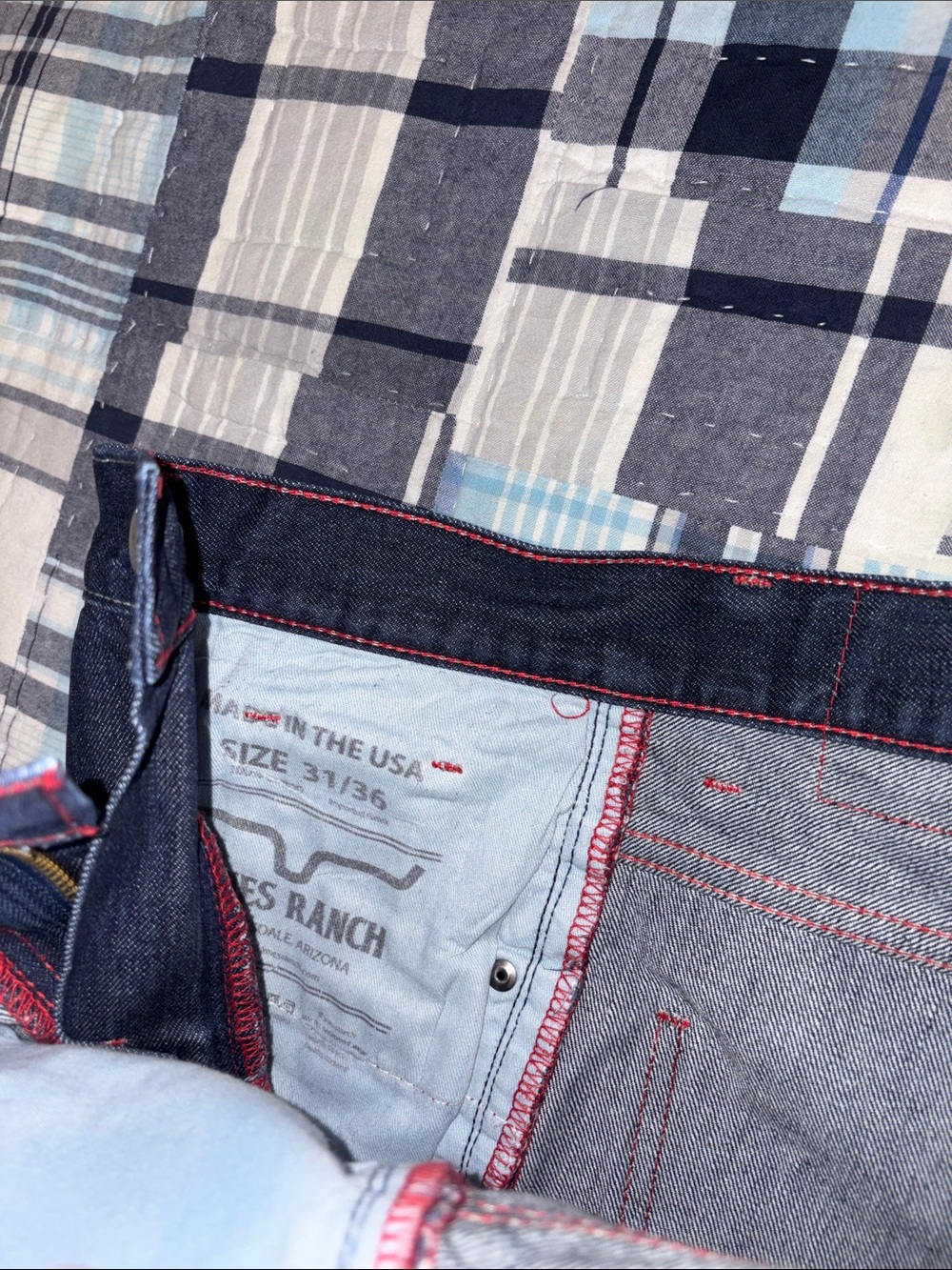 Kimes Ranch men’s raw James jeans - Picture 4 of 5